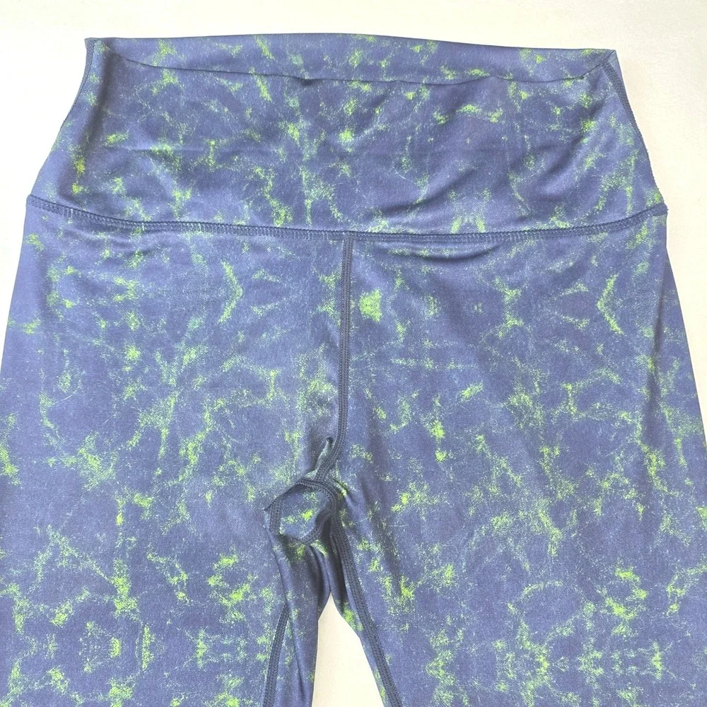 NFL Team Apparel Seattle Seahawks Womens XL Leggings Blue Green Marble Print